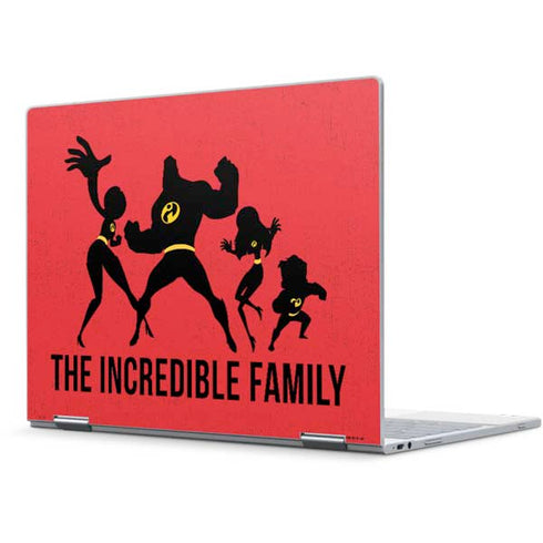 Disney The Incredibles Family Sillhouette Pixelbook Skin